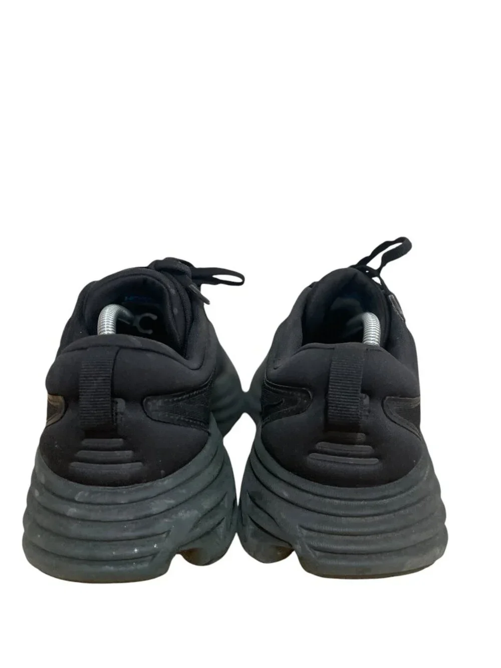 Hoka Bondi 8 Womens Running Shoes Size 9B Black Black 1127952 BBLC